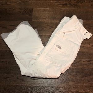 White North Face Snowpants
